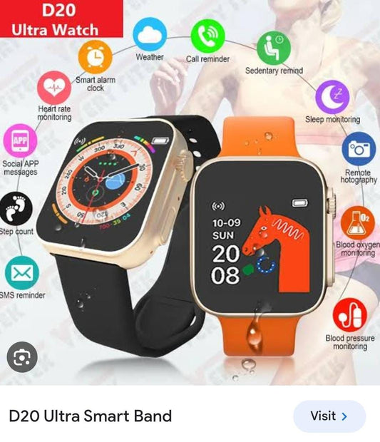 D20 Ultra Smart watch fashion and stylish watch